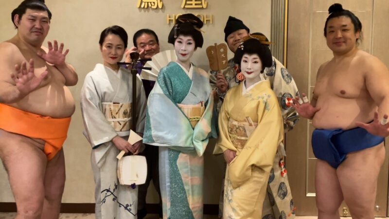 都内宴会場でのイベントで相撲ショーを披露しました